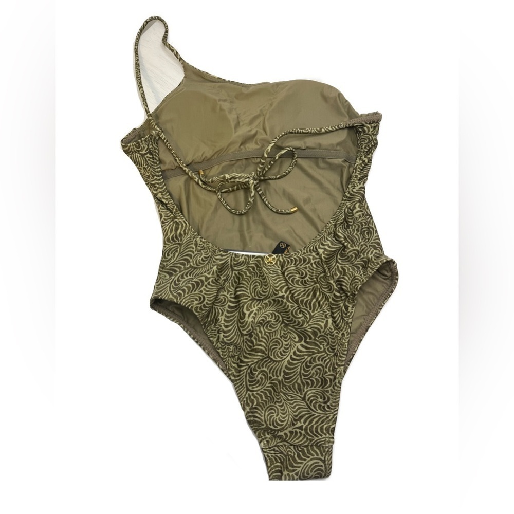 Vix NWT Ana Ortiz Green One Piece Adjustable One Shoulder SwimSuit Sz S - Picture 5 of 15